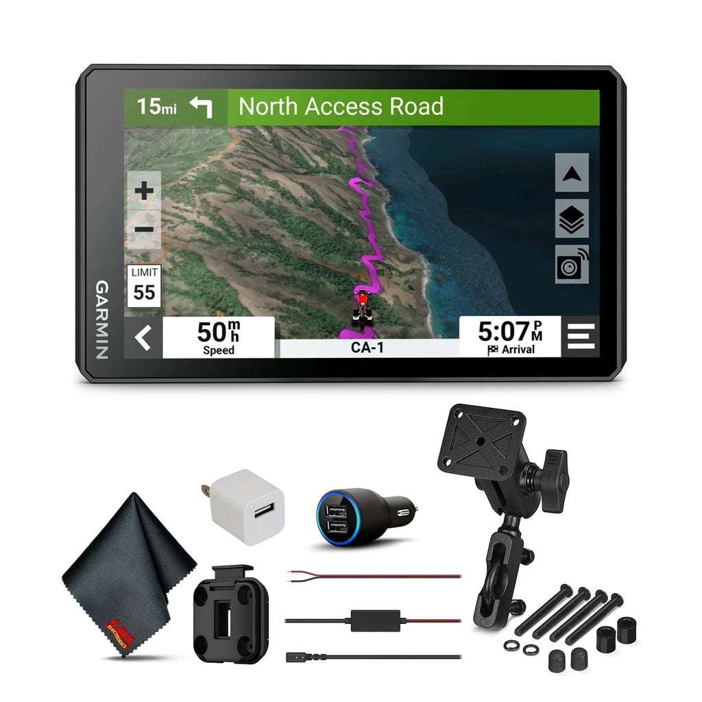 XT2 Adapters Zumo Wall and with Cloth 6Ave and USB Car Garmin MT-S Cleaning