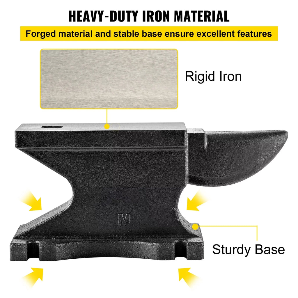 Square W/1.2in Beck Hole Iron Cast Iron 100 BENTISM Anvil Blacksmith LB/45KG Single