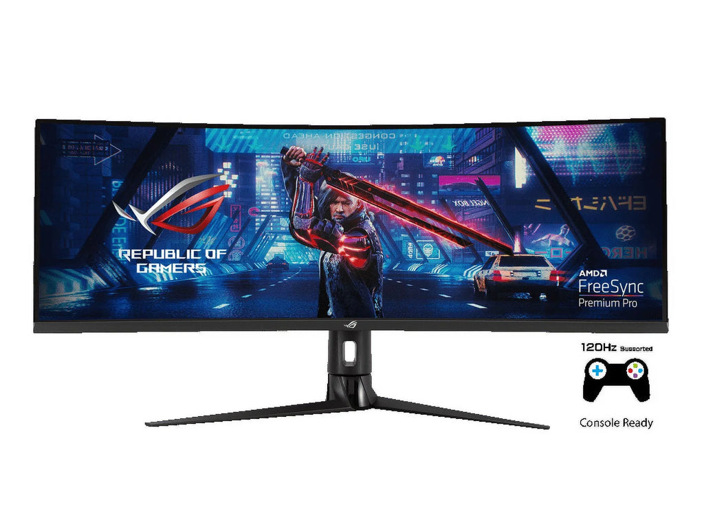 — Boost Gaming Monitor 32:9 DisplayHDR™ Super FreeSync™ HDR, DCI-P3: 2 HDR x XG49VQ 1080), 144Hz, Strix Shadow Ultra-Wide 400, 49-inch (3840 ROG 90%,