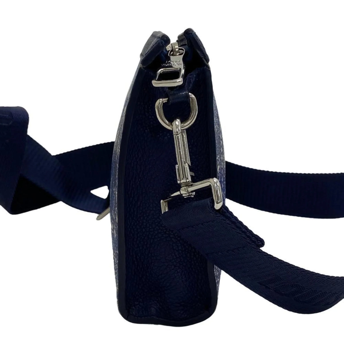(Fair) M81431 VUITTON LOUIS Wallet Pre-Owned Wearable Shoulder Blue Monogram Gaston Bandana Bag Men's