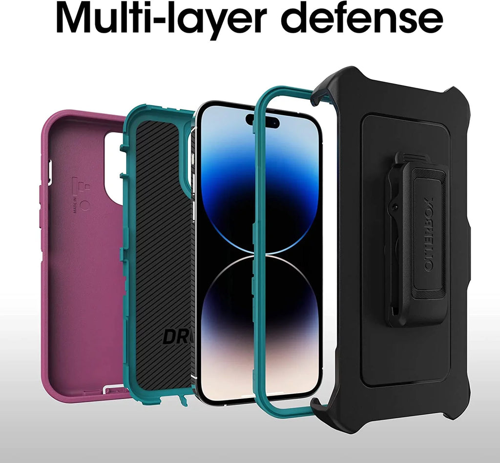 & Pink - Max Holster Sun Pro OtterBox Case iPhone 14 SERIES Canyon DEFENDER for