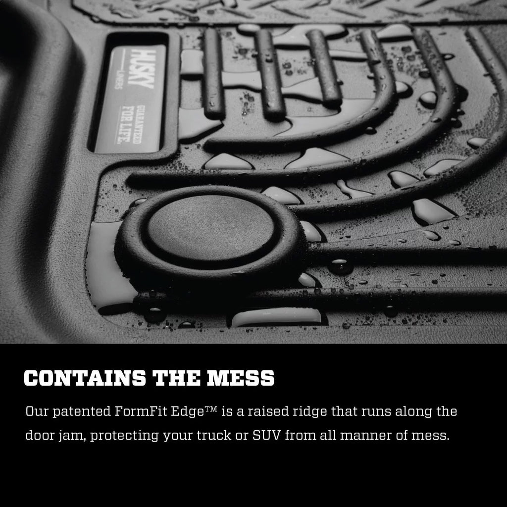 Tahoe/Yukon by 2015 Chevy/GMC WeatherBeater Black Husky Liners Floor RealTruck Combo
