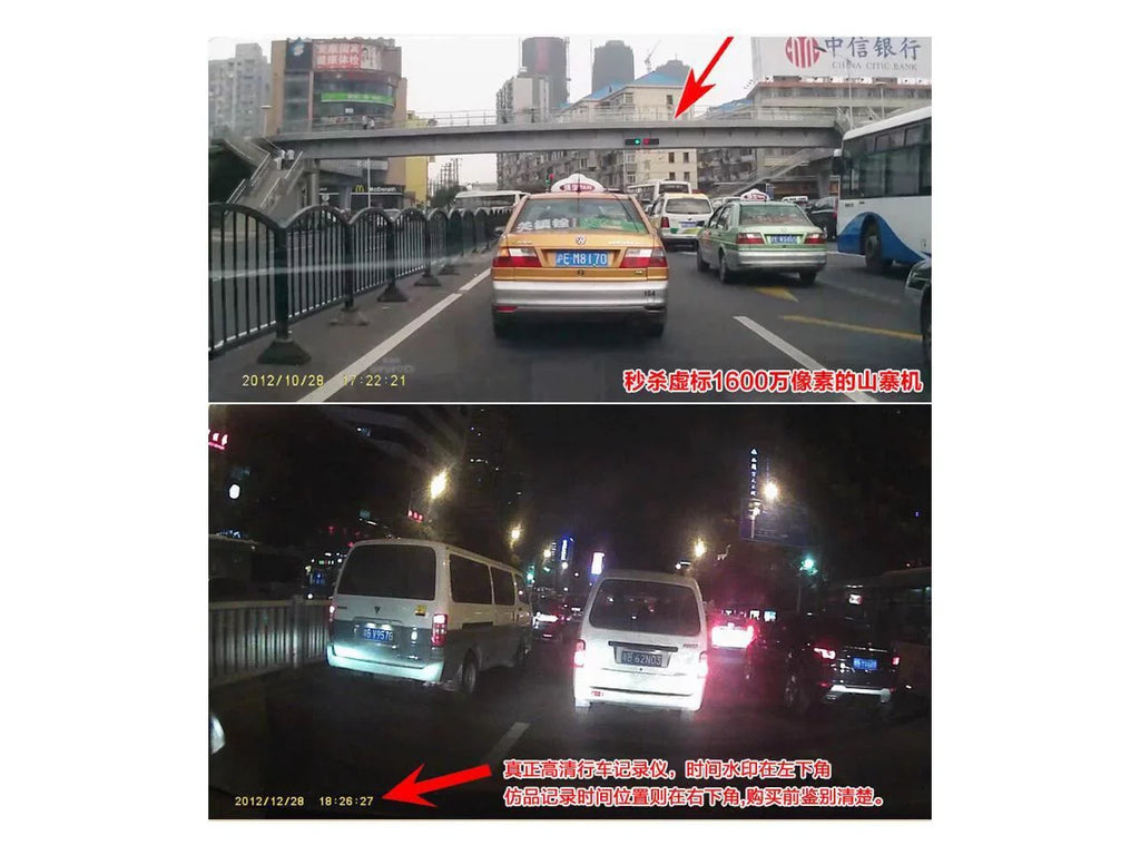 1080P I1000 I1000 DVR driving black with IR Car automobile Screen boxFull twin vision Controller separated Camera 2" recorder Full night Chi + lens HD 1080P Remote Recorder