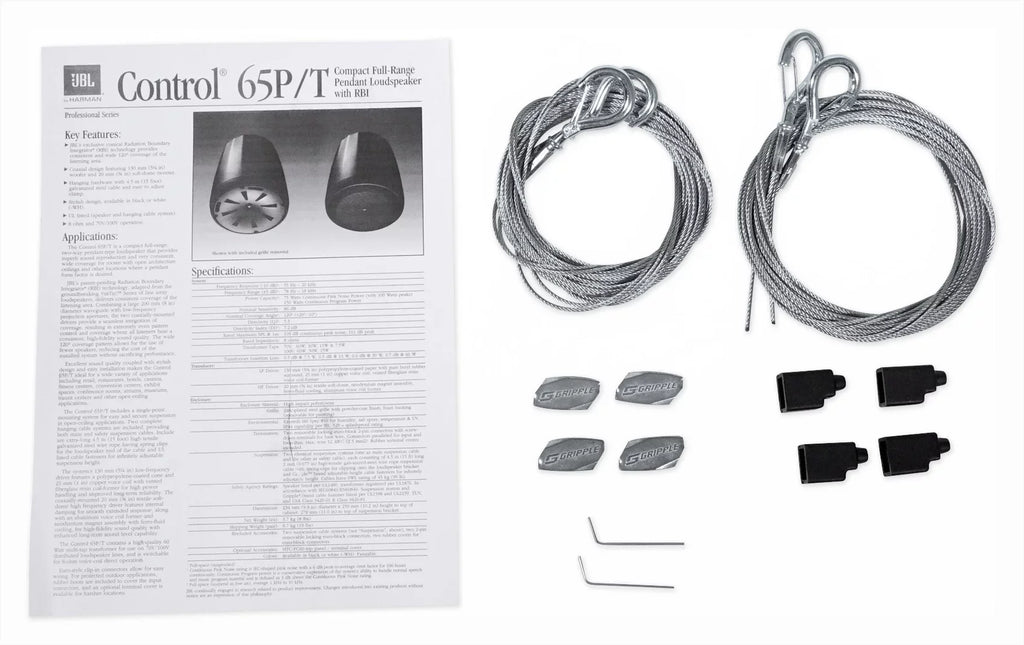 Commercial Speakers JBL Pendant Multi Amplifier+(6) Matrix White 4-Zone Source