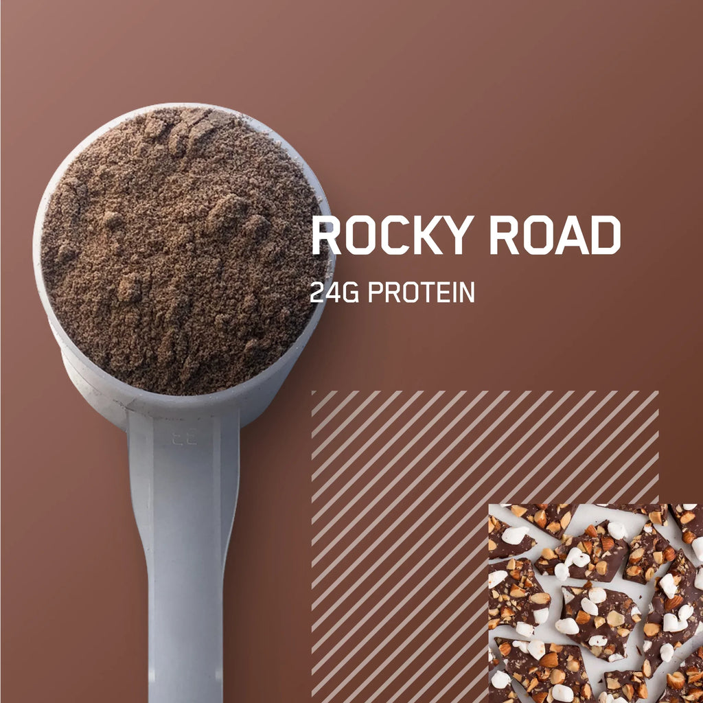 100% Standard Gold 28 Powder, Whey Road, Nutrition, 2 Servings Rocky lb, Optimum Protein