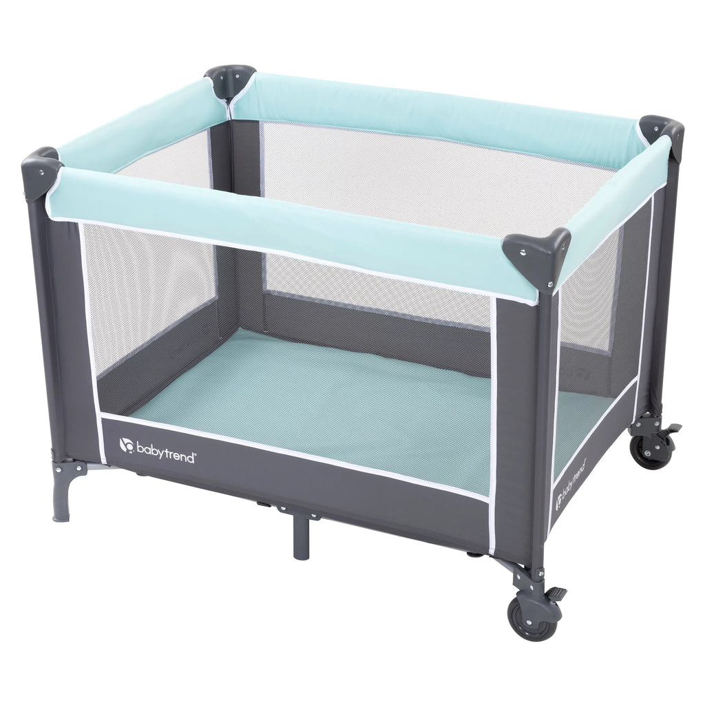Blue, with - Baby Trend Bag Portable Twinkle Travel Nursery Playard Unisex Center