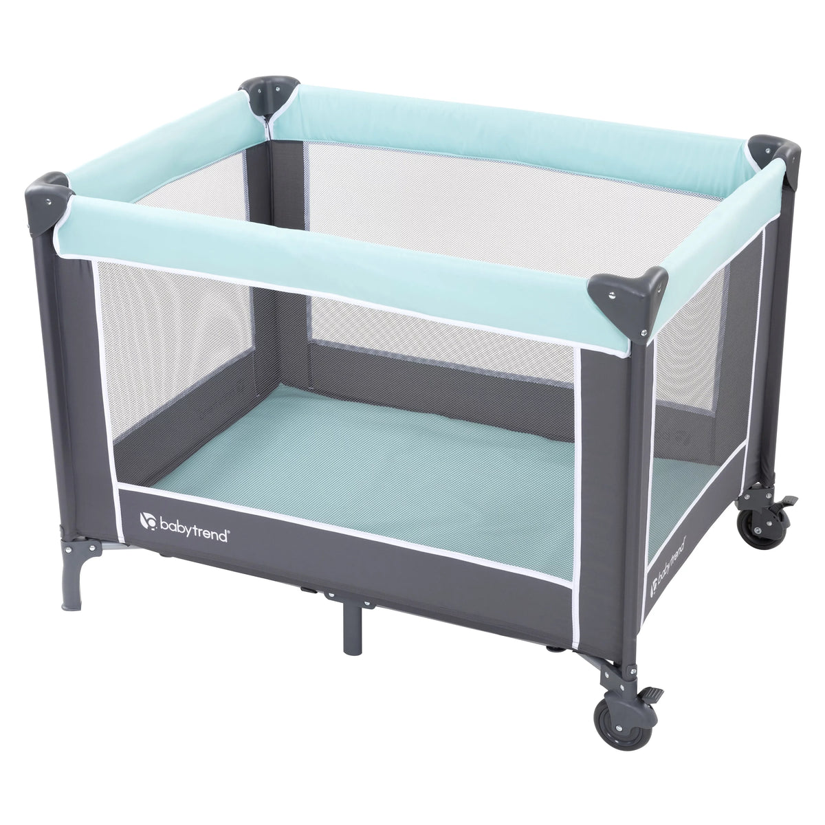 Blue, with - Baby Trend Bag Portable Twinkle Travel Nursery Playard Unisex Center