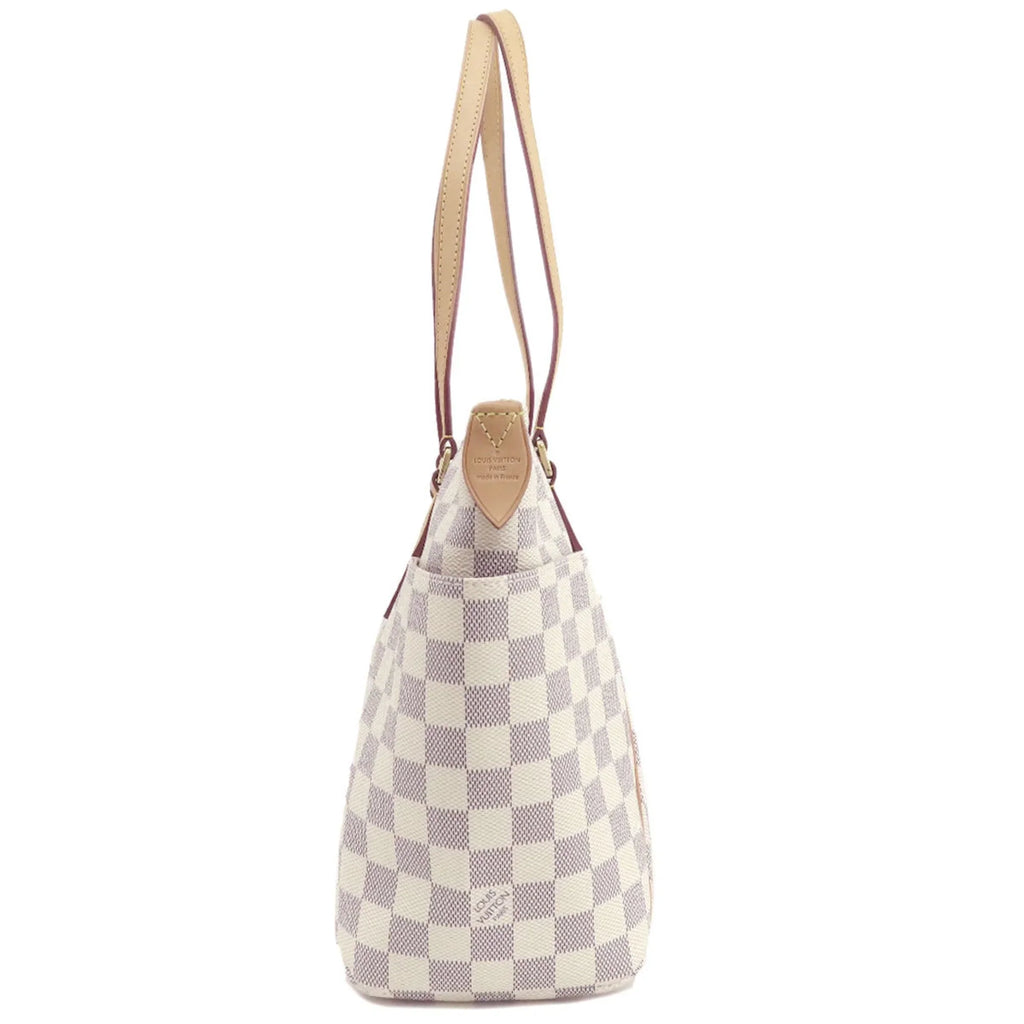 LOUIS PM Damier Azur Louis N41280 Bag Women's Canvas Vuitton VUITTON Pre-Owned (Good) Totally Tote