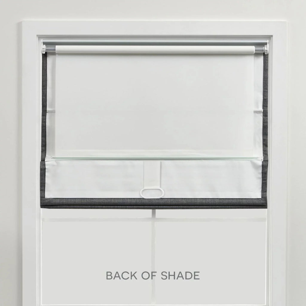 Dark Grey Shade, Home Blackout Roman Exclusive Esme Total 34"x64",