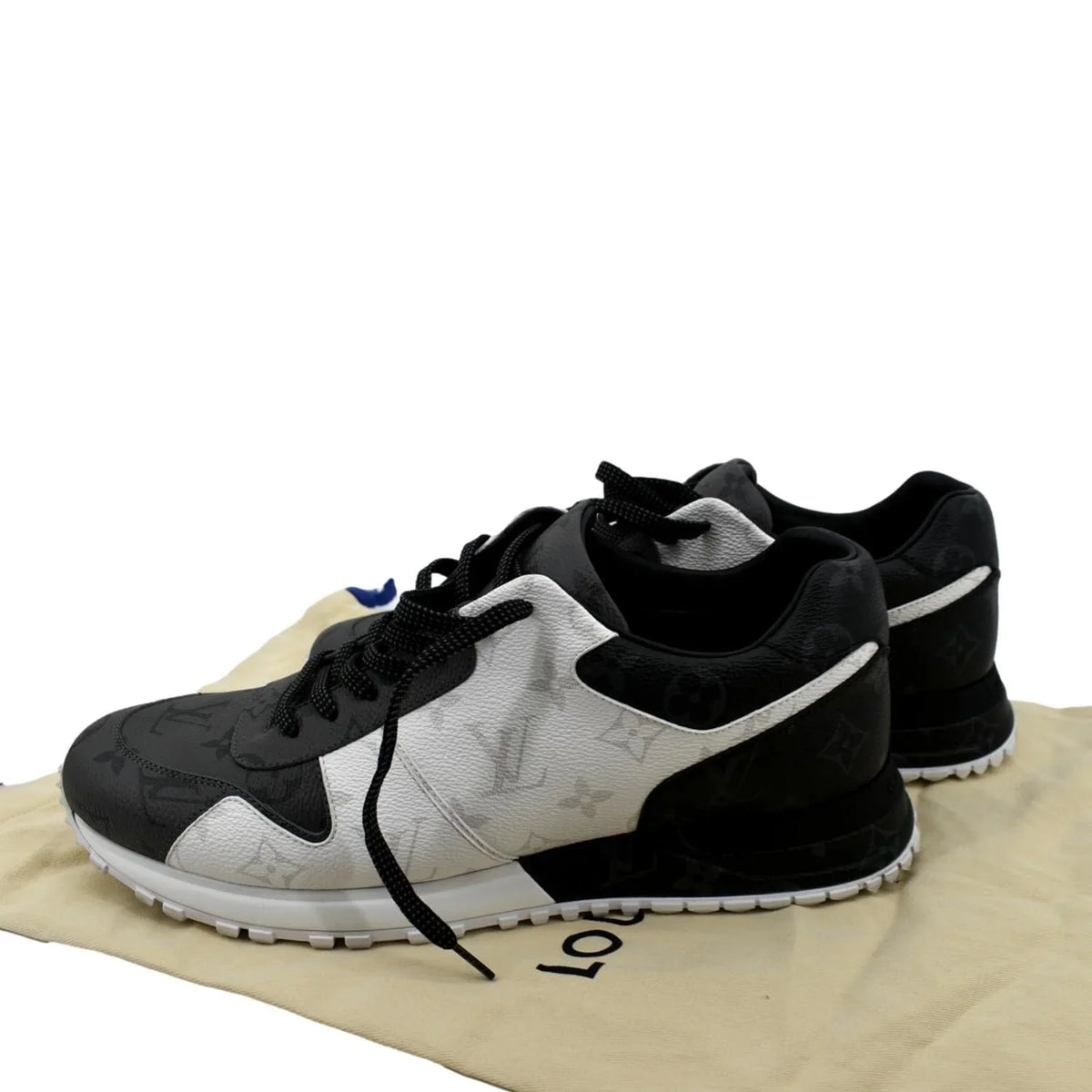 Pre-owned Runaway 9-9 VUITTON US LOUIS Monogram Sneakers Bicolor