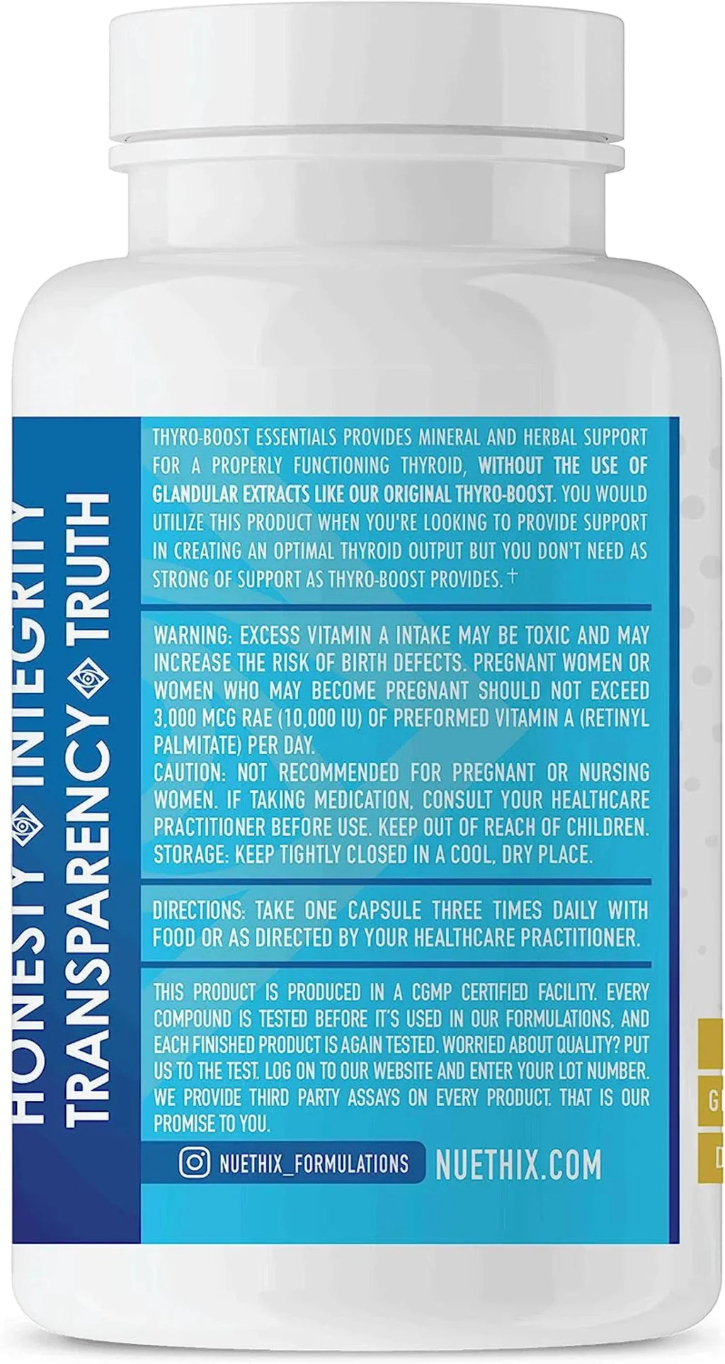 Function, 90 Non-Glandular Thyro-Boost Essentials, Capsules NuEthix Thyroid Support with Optimal