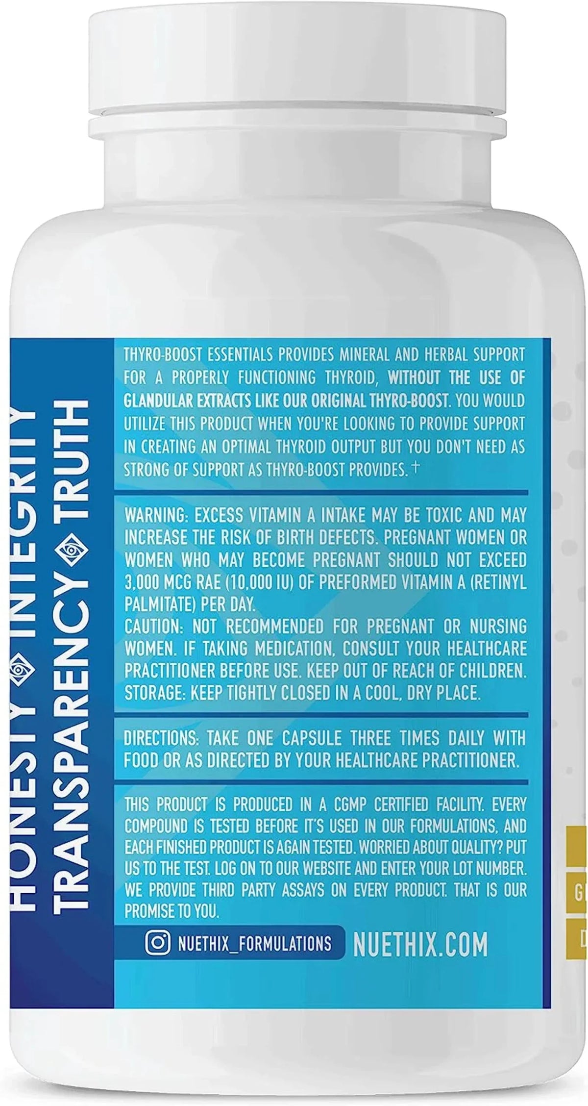 Function, 90 Non-Glandular Thyro-Boost Essentials, Capsules NuEthix Thyroid Support with Optimal