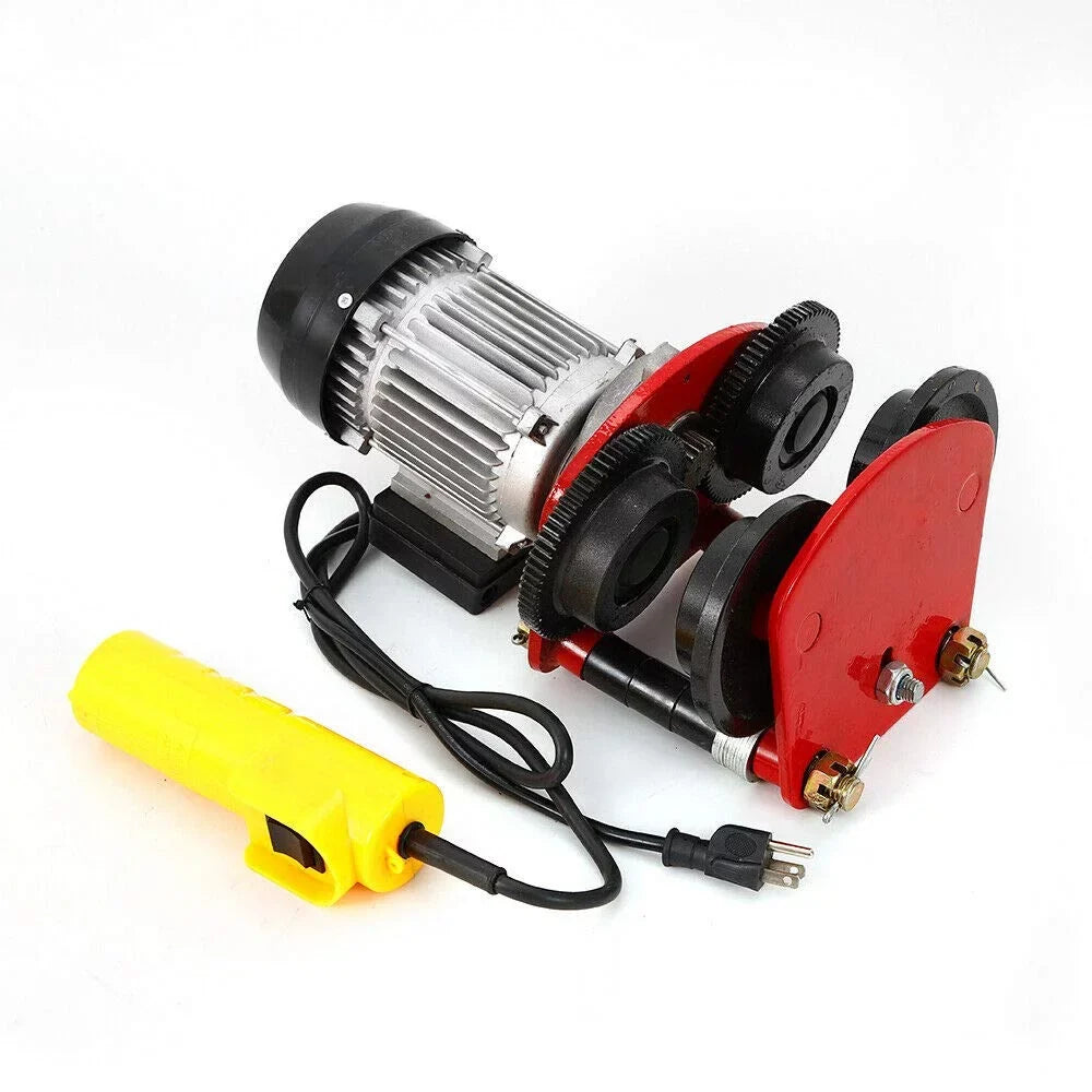 Winch Garage Crane 2200lb Motor Remote Overhead 1400r/Min w/ Miumaeov Lift Electric Hoist
