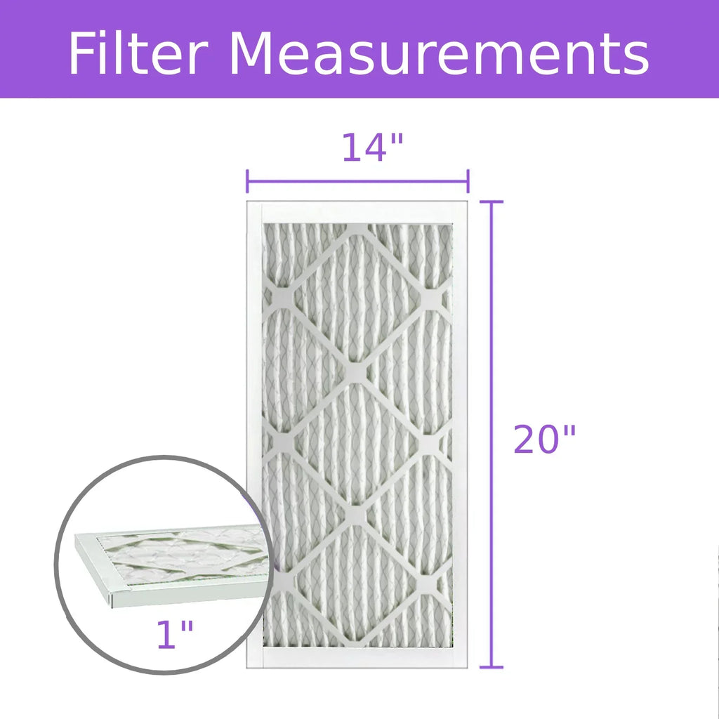 Pleated DMK80 (6 Extended Purolator Surface MERV 14x20x1, Air Pack) 8, Filter, Mechanical