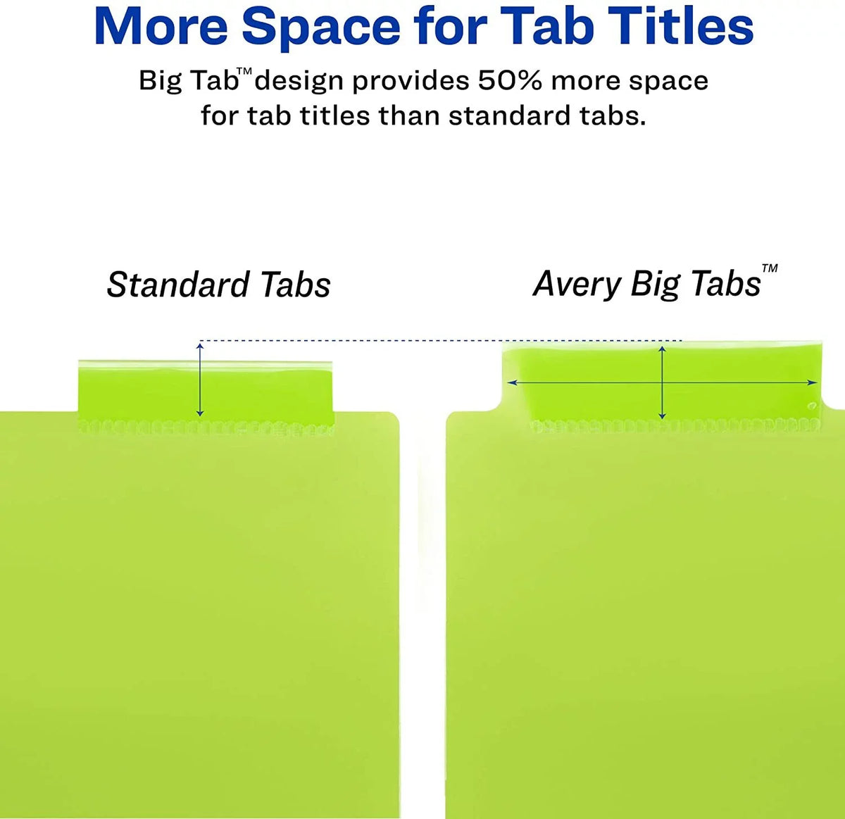 Plastic of Big Tab 8 Multicolor Avery Insertable 24 Tabs, Sets Case 11901 Pack Dividers,