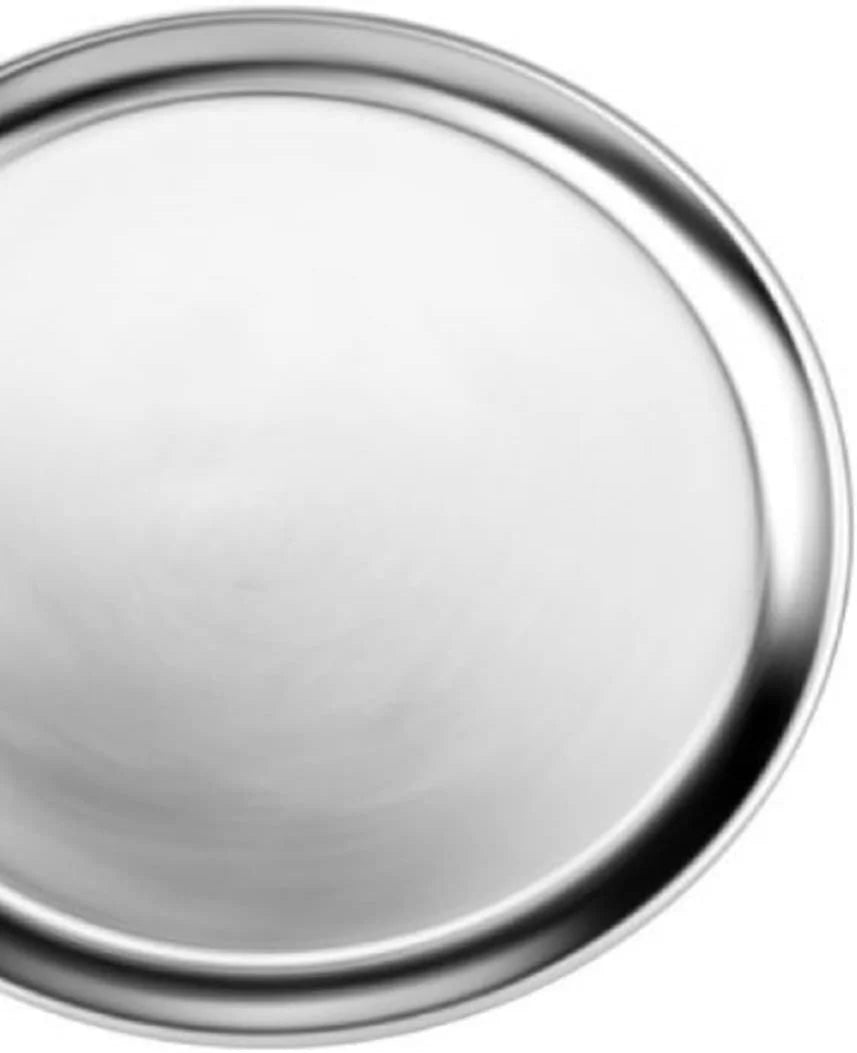 Tray & Aluminum 12” Pan Set Restaurants Round Pizza Bakeware Pizza Tray for 3 Tray Kitchen Wide Home Baking of Pizzeria Baking TrueCraftware- Pan Round Tray Rim- Pizza