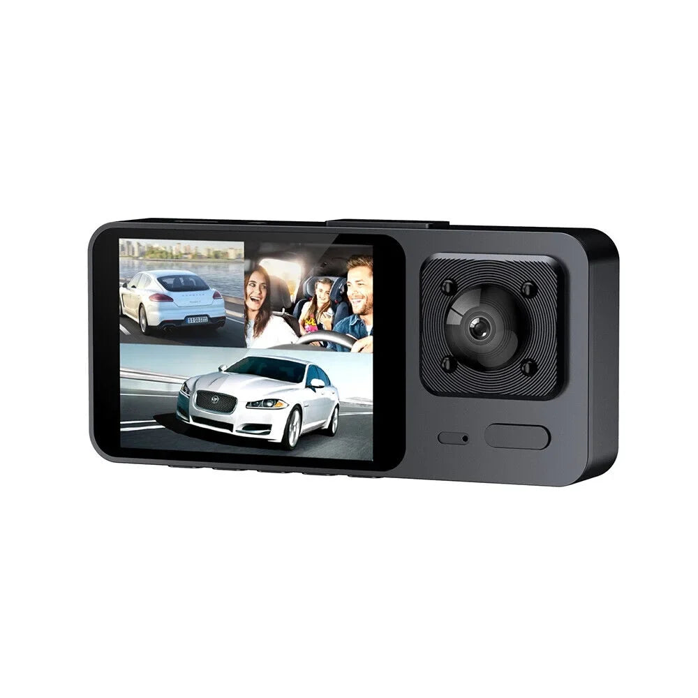 G-Sensor Lens Cam Recorder HD Front/Rear/Inside 1080P Dash Paddsun Dual Camera Video Car
