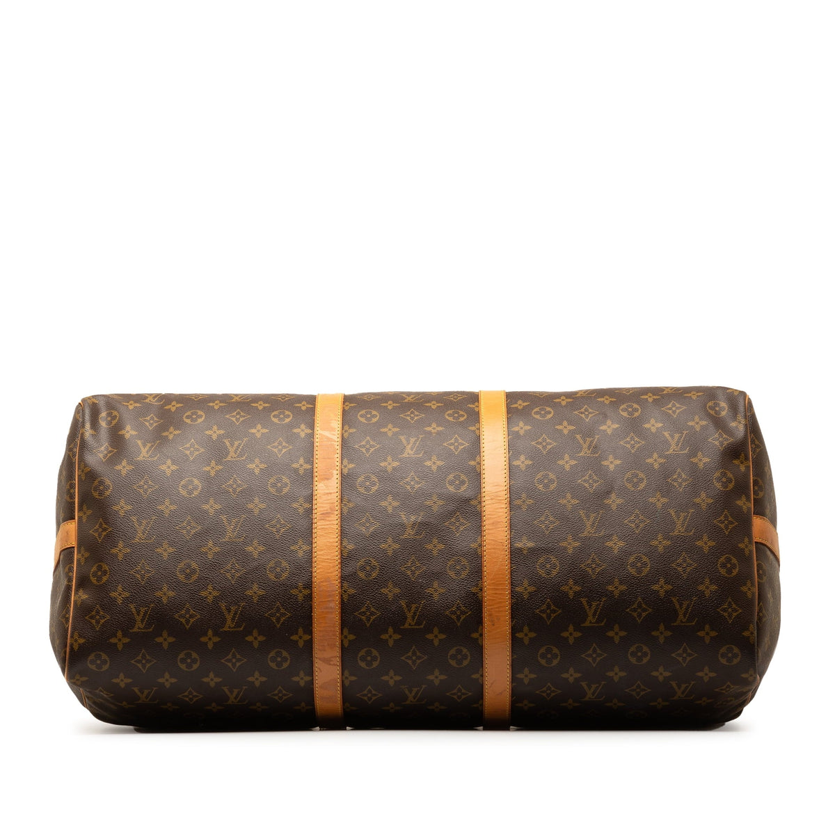 Pre-Owned Keepall Authenticated Bag Unisex Monogram (Good) Bandouliere Vuitton Brown WeekenderBag Canvas 60 Travel Louis