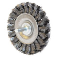 1/4" Knot 3 Fill Wire Wheel Pack) Weiler Stem-Mounted 0.014" (2 Steel Stem 1/4"